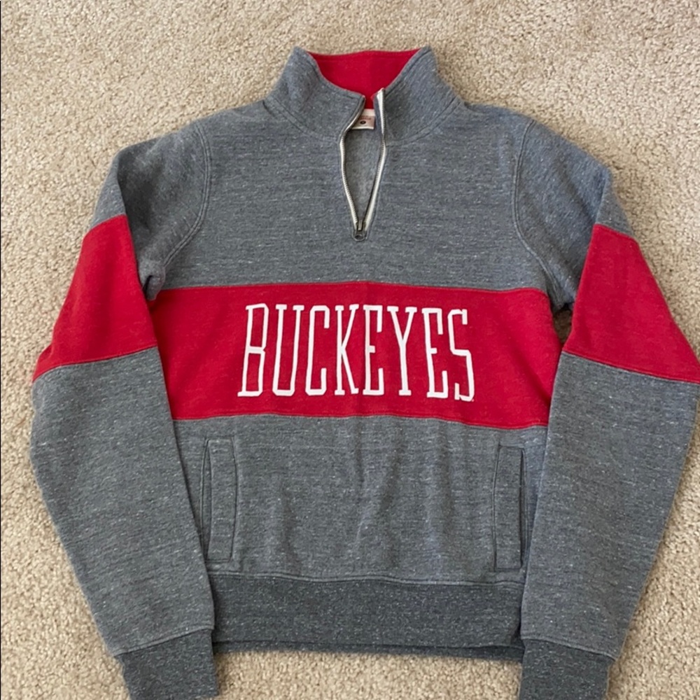 Homage Ohio State Buckeyes Fleece Quarter Zip